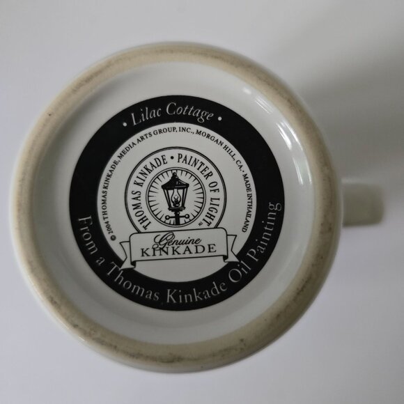 Lilac Cottage 2004 Genuine Kinkade Ceramic Coffee Mug - Picture 10 of 16